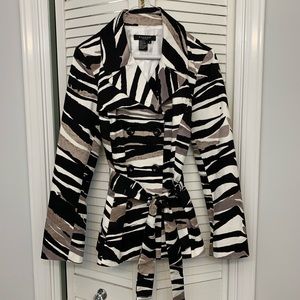 Women's Animal Print Double Breasted Blazer